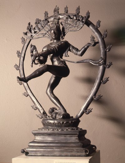 Shiva Nataraja como o Senhor da Dança, c.846 (bronze) de Indian School
