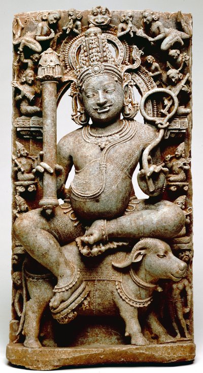 Yama, de Bhubaneswar, Odisha, 1100 dC (xisto) de Indian School