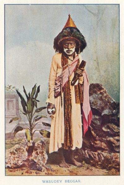 Nativos da Índia: Wasudev Beggar (foto colorida) de Indian photographer