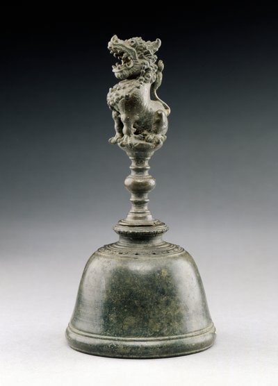 Sino com leão (bronze) de Indonesian School