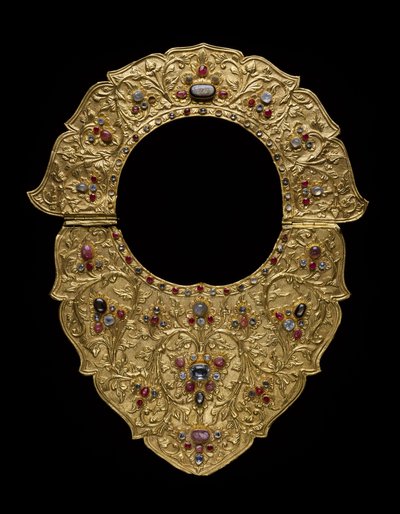 Colar, Buleleng Regency, Bali, c.1890 (ouro, rubis, safiras e diamantes) de Indonesian School