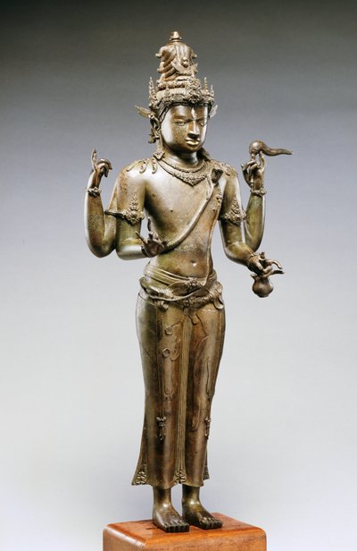 Shiva Mahadeva (bronze, ouro e prata) de Indonesian School