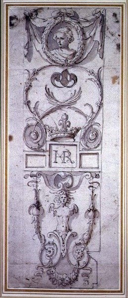 Design para um painel decorativo de Inigo Jones