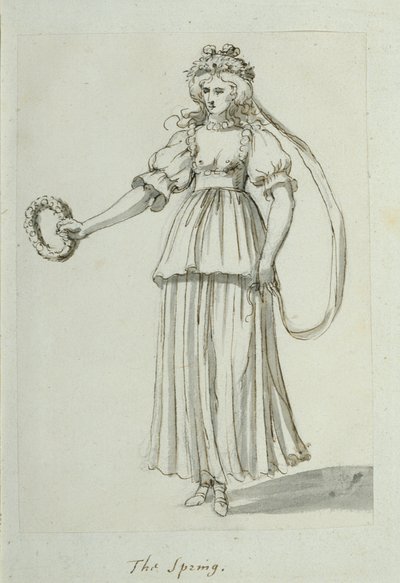 A mola (caneta e tinta sobre papel) de Inigo Jones