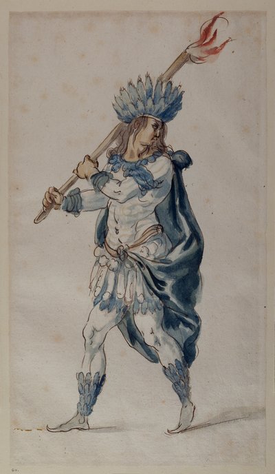 Tocha: um índio (aguarela sobre papel) de Inigo Jones