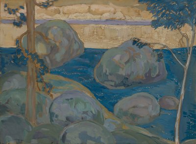 paisagem com pedregulhos de Iosiph Solomonovich Shkolnik