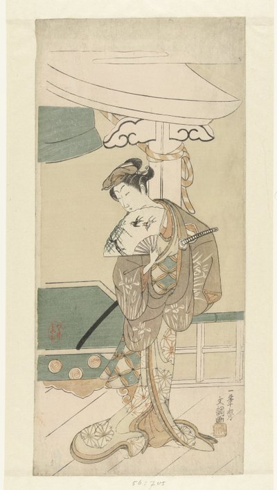 Actor como dançarino de Ippitsusai Bunchō