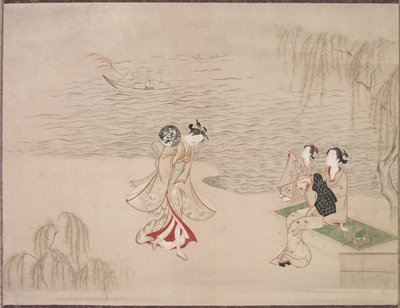 Belezas à beira-mar de Ippitsusai Bunchō