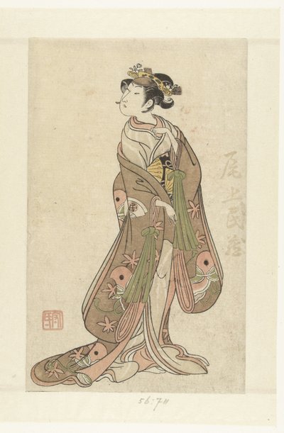 Do ator Onoe Tamizo I no papel principal Onoe Tamizo (título no objeto) de Ippitsusai Bunchō