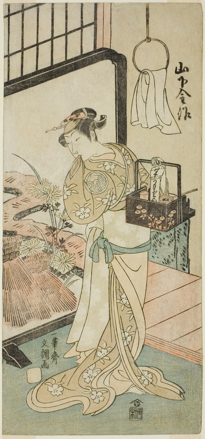 Tea Ac and r Yamashita Kinsaku Good As Ome, Esposa de Friendly, Member Te Pay Pay To Nue Forest One Night Target, Performance To Nakamura Te E Venth Gate , 1770 de Ippitsusai Bunchō