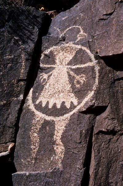 Petróglifo Anasazi, gravuras em paredes em NM. de Ira Block