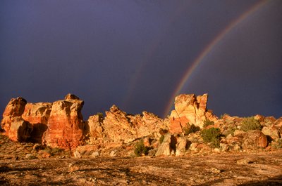 Antigo sítio Anasazi, Castle Rock, Colorado de Ira Block