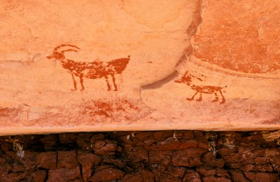 Arte rupestre dos Anasazi e de outros povos primitivos das Quatro Colinas. de Ira Block