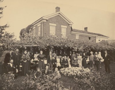 Retrato de uma família, perto de Meadville, Pensilvânia, 1885-1889 (fotografia) de Ira E. Hall