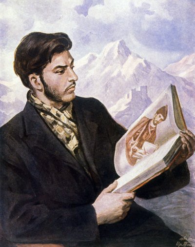 Estaline jovem de Iraklij (after) Toidze