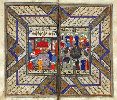 Orações em uma mesquita de Iranian Master