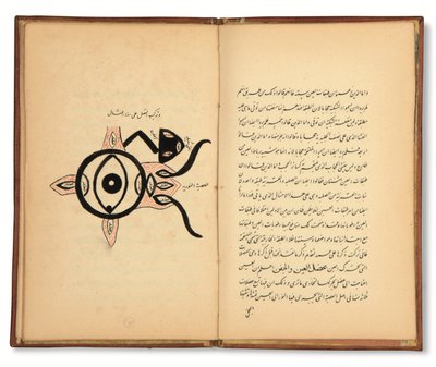 Hunayn Bin Ishaq (d.873 d.C.): Três tratados (Maqalat) sobre oftalmologia, Qajar, Irão, primeira metade do século XIX (tinta sobre papel) de Iranian School