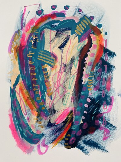 Traços abstratos vibrantes de Irene Chua