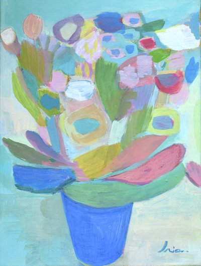 Bouquet abstrato vibrante de Iria Fernandez