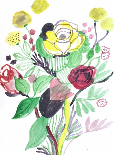 Ramo de flores vibrante de Iria Fernandez