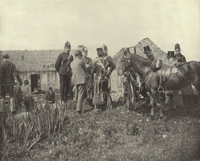 Eviction Scene, Vandeleur Estate, County Clare (foto a p/b) de Irish Photographer