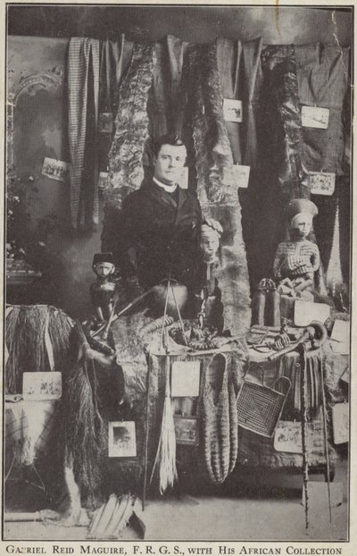 Gabriel Reid Maguire, explorador irlandês, com sua coleção africana de Irish Photographer