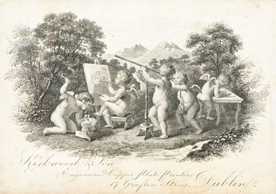 Cartão de comércio, Kirkwood & Son de Irish School