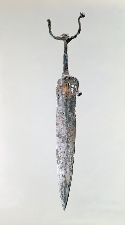 Adaga, Halstatt Culture, c.750-450 aC (ferro) de Iron Age