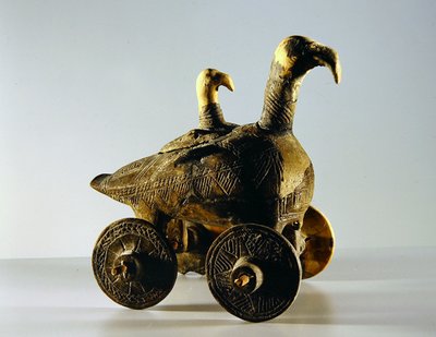 Carrinho de Jarro sobre rodas (terracota) de Iron Age
