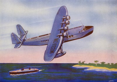 Sikorsky S-42, Bermuda Clipper (litografia a cores) de Irvin L. Holcombe