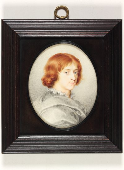 Um jovem cavalheiro tradicionalmente identificado como Isaac Oliver, o Jovem, o Filho do Pintor (aguarela em velino) de Isaac (attr. to) Oliver