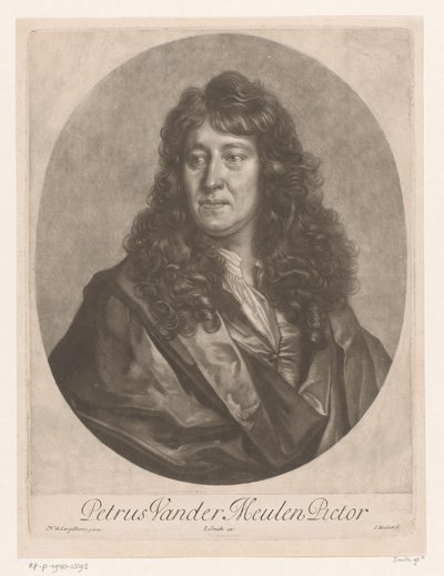 Retrato de Pieter van der Meulen
Petrus Vander Meulen Pictor (título sobre o objecto) de Isaac Beckett