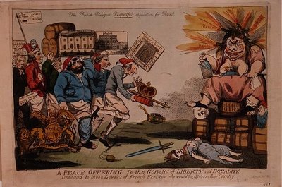 Uma Oferta de Paz para o Gênio da Liberdade e da Igualdade de Isaac Cruikshank