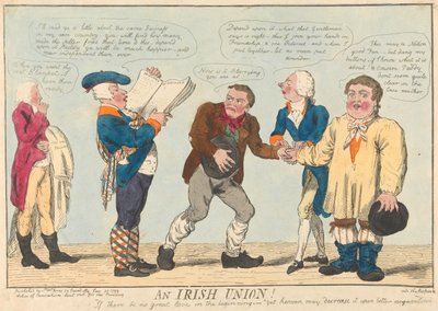 Uma união irlandesa de Isaac Cruikshank