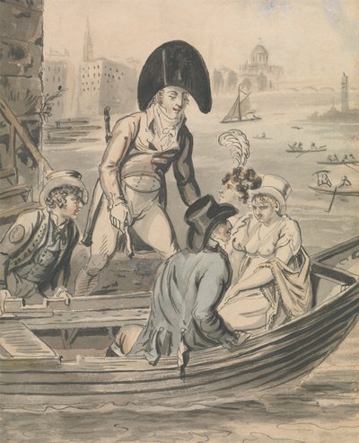 Embarcar no Ferry de Isaac Cruikshank