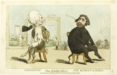 Os porcos rivais de Isaac Cruikshank
