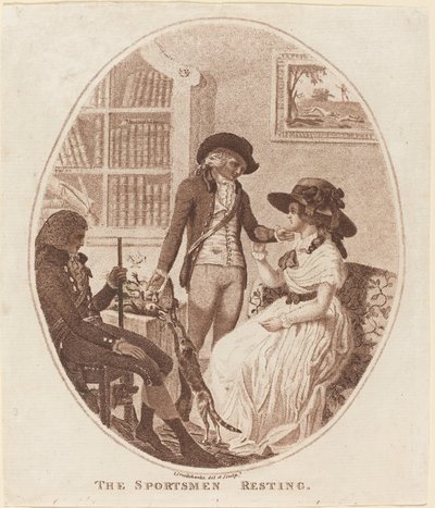 Os desportistas descansando de Isaac Cruikshank