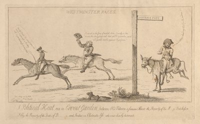 Raças de Westminster, Uma corrida de calor político no Jardim do Convento de Isaac Cruikshank