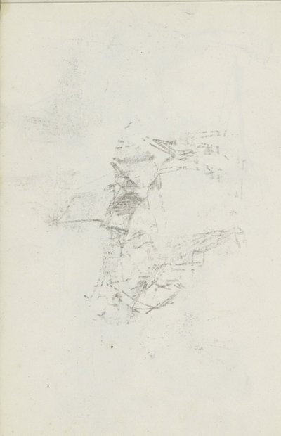 Abklatsch do desenho de giz na folha 8 reto de Isaac Israels