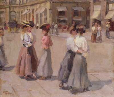 Um passeio à tarde de Isaac Israels