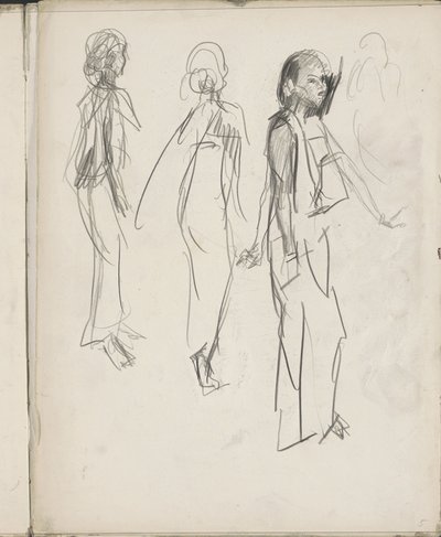 Três figuras indianas permanentes de Isaac Israels