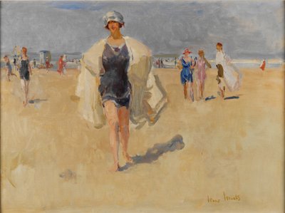 Senhora na praia de Viareggio de Isaac Israels