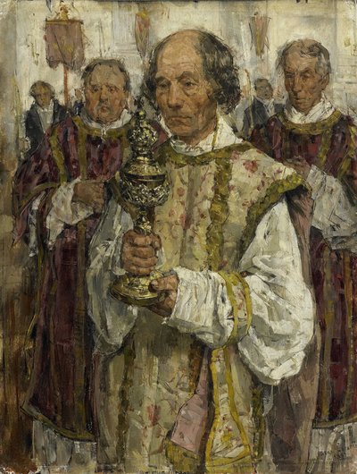 Procissão na Antiga Igreja Católica em Haia de Isaac Israels