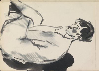 Nua Feminina Sentada de Isaac Israels