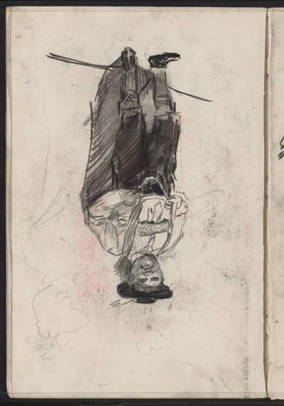 Homem de pé em traje bávaro de Isaac Israels