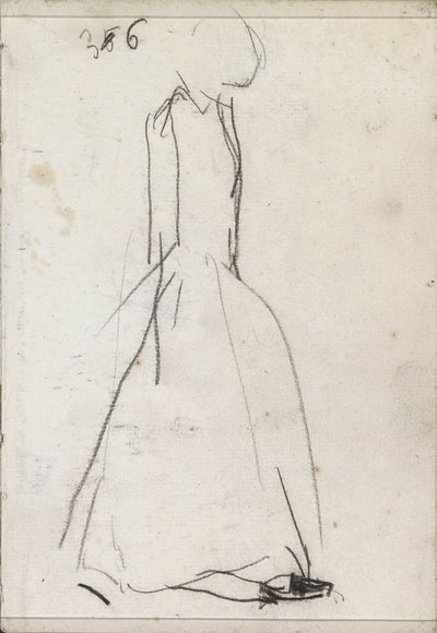 Mulher em pé, de perfil de Isaac Israels