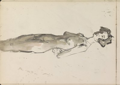 Nu feminino em pé de Isaac Israels