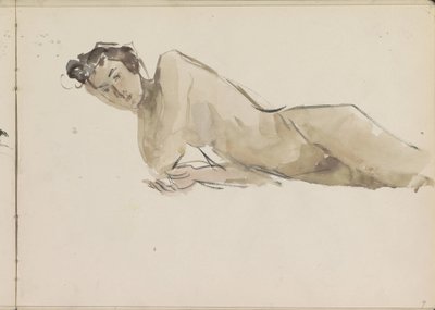 Nua Feminina em pé de Isaac Israels