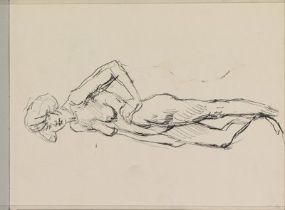 Nua Feminina em pé de Isaac Israels