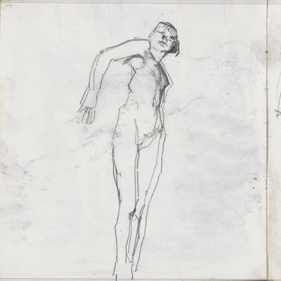 Nu feminino em pé de Isaac Israels
